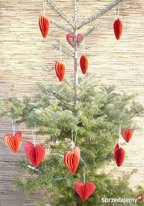 PAPIEROWE SERCA NA CHOINKĘ