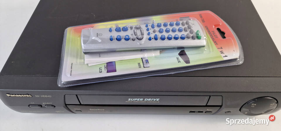 Video magnetowid Panasonic NVHD640 VHS NV HD 640 Międzychód sprzedam