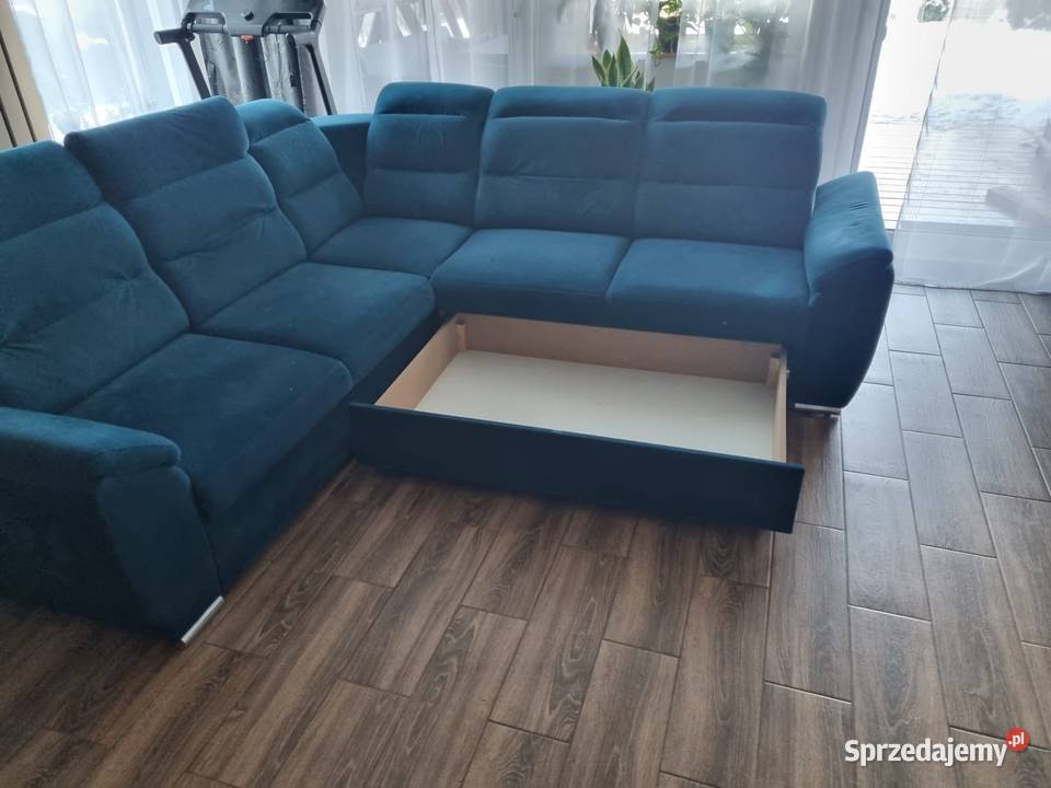 Narożnik sofa z funkcją spania 186cm mazowieckie Warszawa
