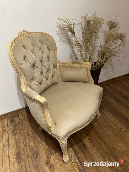 Fotel stylowy ludwikowski odnowiony OKAZJA