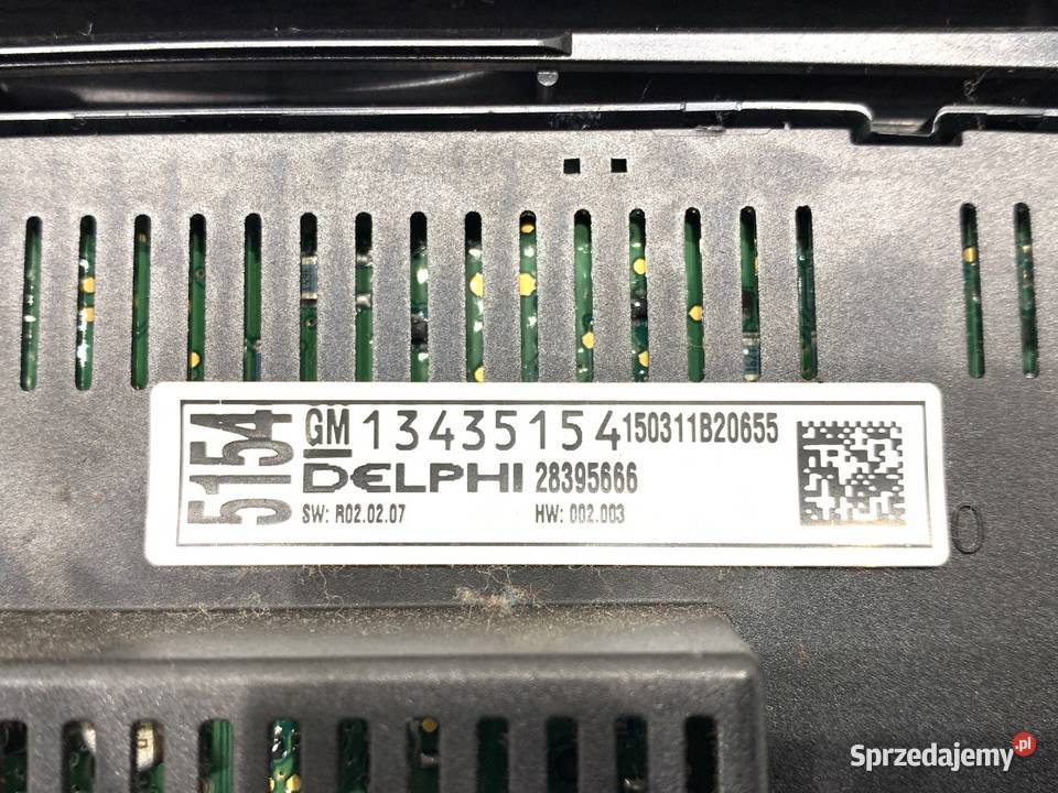 PANEL STEROWANIA NAWIEWU OPEL MERIVA B 13362778