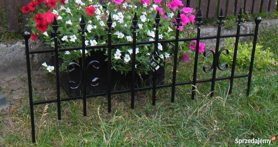 Płotek Płot Ogrodowy kuty Narzędzia ogrodnicze