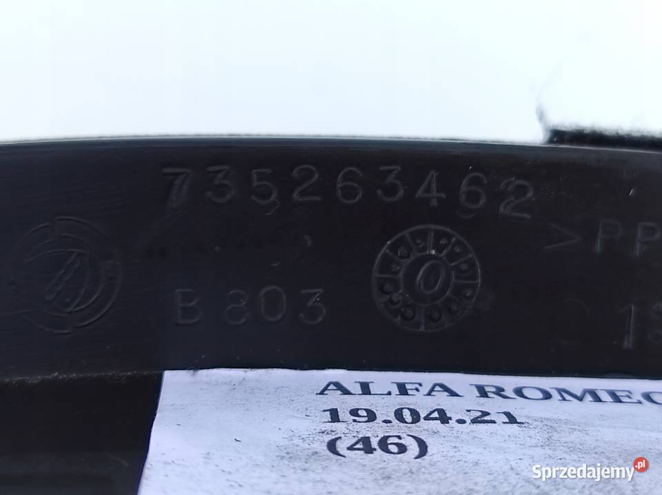 OSŁONA LISTWA BAGAŻNIKA ALFA ROMEO 147 937 3D osobowe Wyposażenie wnętrza wielkopolskie Nowy Tomyśl