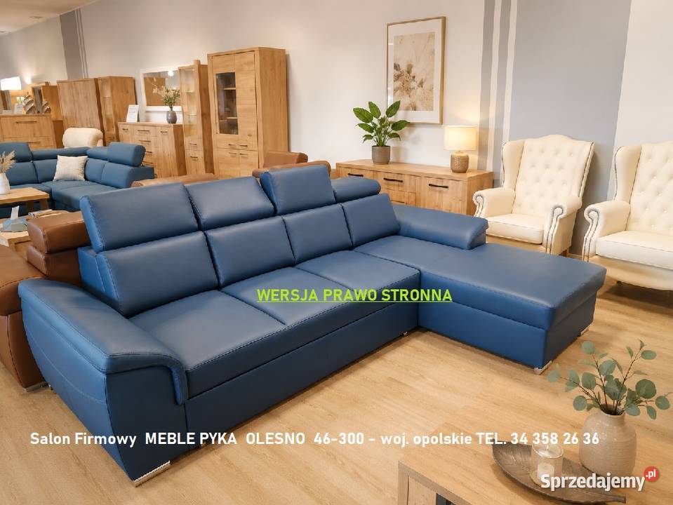 Nowy Narożnik Cayenne SKÓRA NATURALNA 180 x 280 Olesno