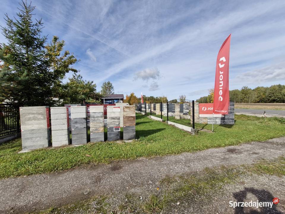 Bloczek ogrodzeniowy Joniec Roma horizon biały Piotrowiec