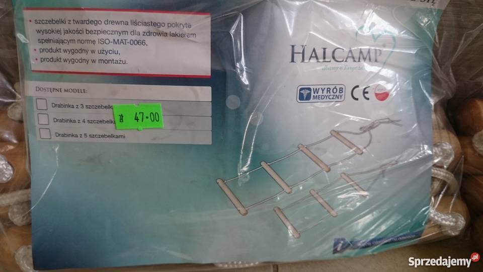 HALCAMP Drabinka 34 szczeblowa do podciągania