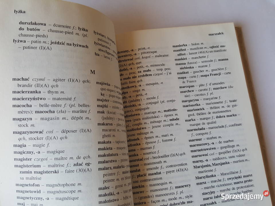 KSIĄŻKA Szkolny słownik polsko francuski Anna Złotniki