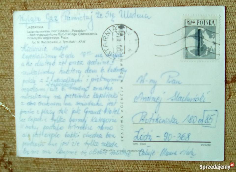 JASTARNIA M IN DOM WYPOCZYNKOWY POSEJDON Pocztówki i karty telefoniczne Piszczac sprzedam