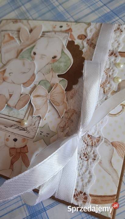 Kartka personalizowana na Chrzest narodziny Ryki sprzedam