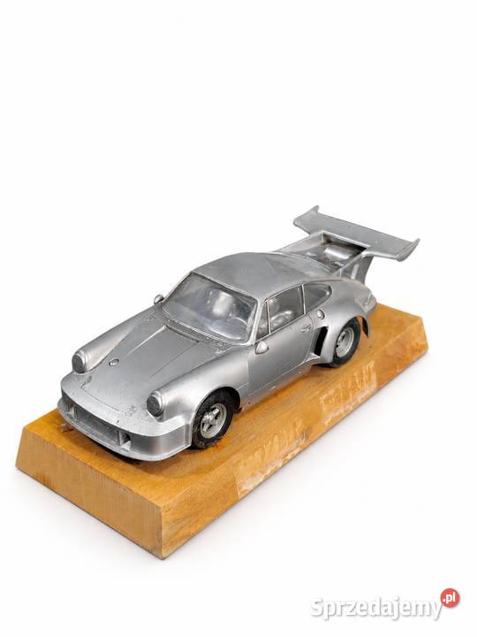 Stara metalowa statuetka puchar Porsche Carrera łódzkie Poddębice