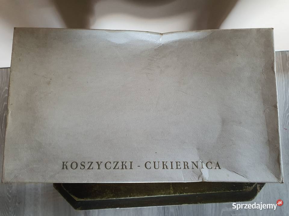 Koszyczki do herbatycukiernica PRL Poznań