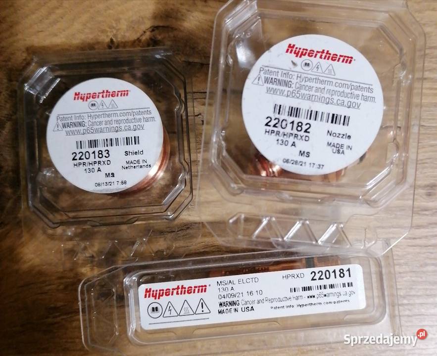 Hypertherm dysza elektroda osłonka kpl Wrocław