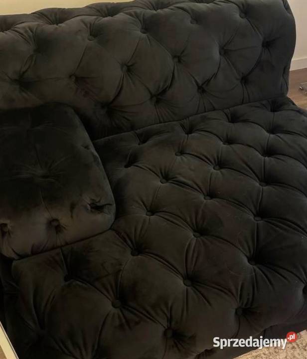 Kanapa segment sofa CZARNA nowa Kościan