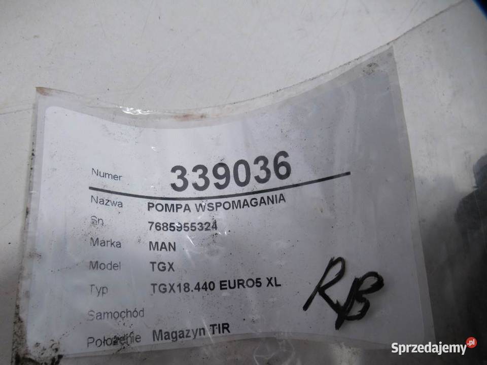 POMPA WSPOMAGANIA MAN TGX I 81471016137 18 441 podkarpackie
