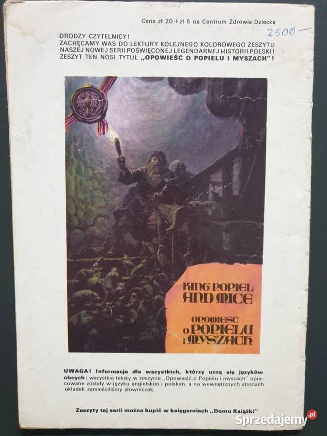 O Smoku Wawelskim i Królewnie Wandzie język historyczne i wojenne Komiksy Gdynia