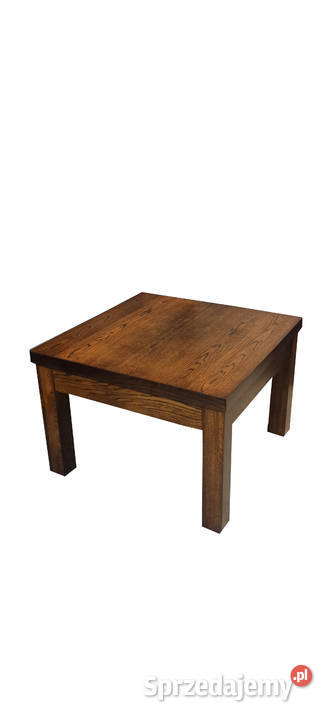 Ława kwadratowa drewniana dębowa 80x80, stolik dębowy