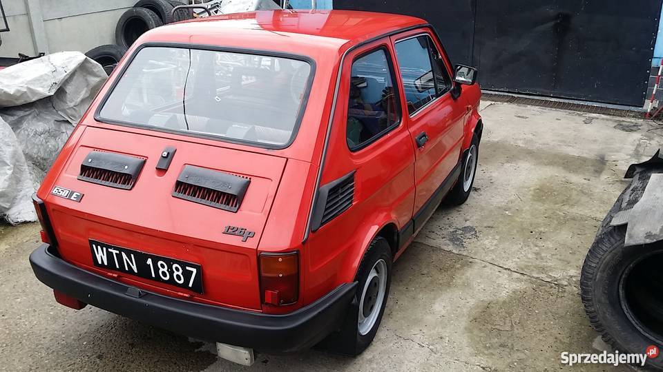 Fiat 126p Maluch, czarne tablice, cały w oryginale Zwoleń