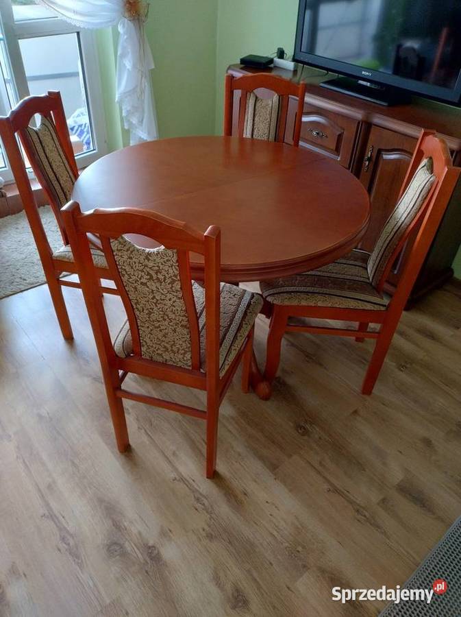 Stół z krzesłami śląskie Żory sprzedam