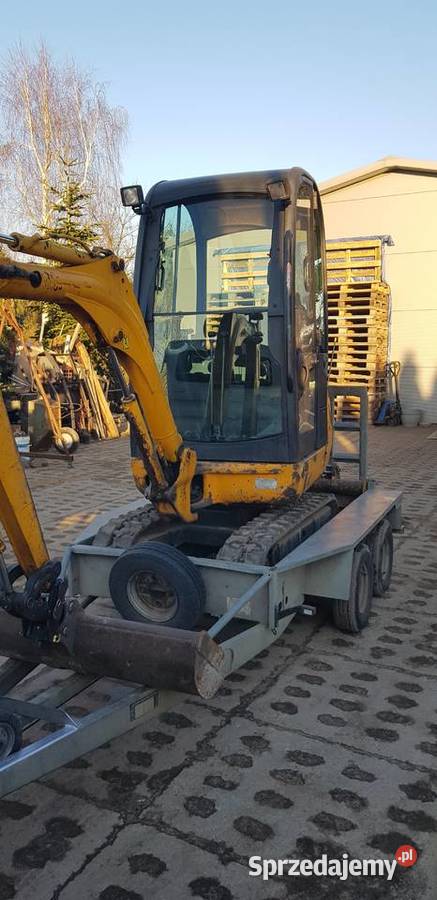 Mini koparka JCB 8016 laweta Kudrowice