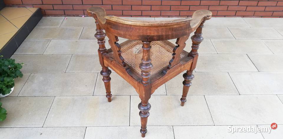 Krzesło z rafią eklektyczne stylowe fotel do Sulbiny