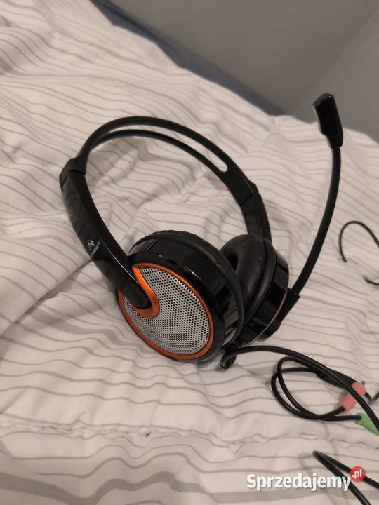 Słuchawki nauszne z mikrofonem łódzkie Tomaszów Mazowiecki sprzedam