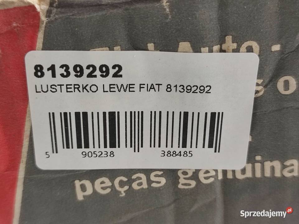 LUSTERKO LEWE FIAT PANDA 141 2003 NOWE