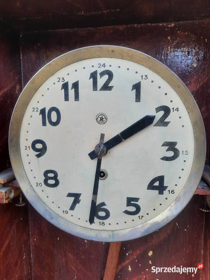 124 Stary zegar ścienny Metron linkowy żyłkowy Tczew