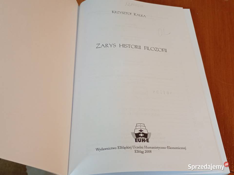 Zarys historii filozofii Krzysztof Kalka Podręczniki Gdańsk