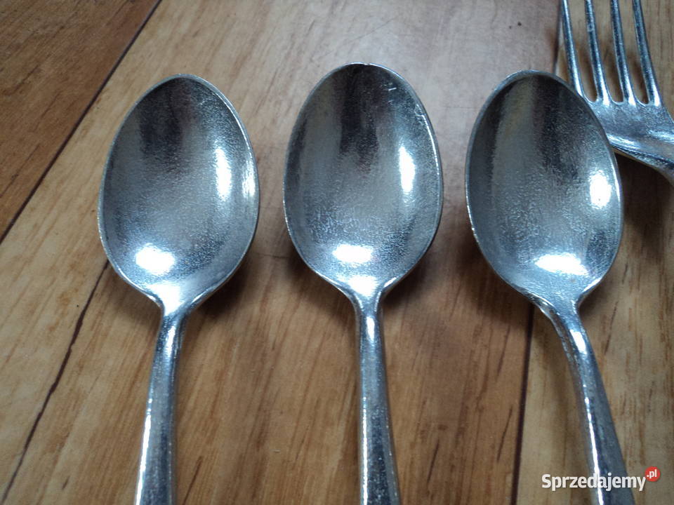 PRL aluminiowe sztućce nieużywane małopolskie Nowy Sącz sprzedam