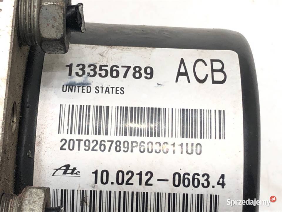 POMPA ABS OPEL ASTRA J 13356789 20 160 0915