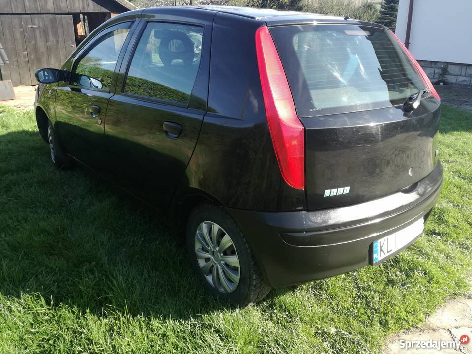 Fiat Punto II 12 czarny garażowany małopolskie Limanowa