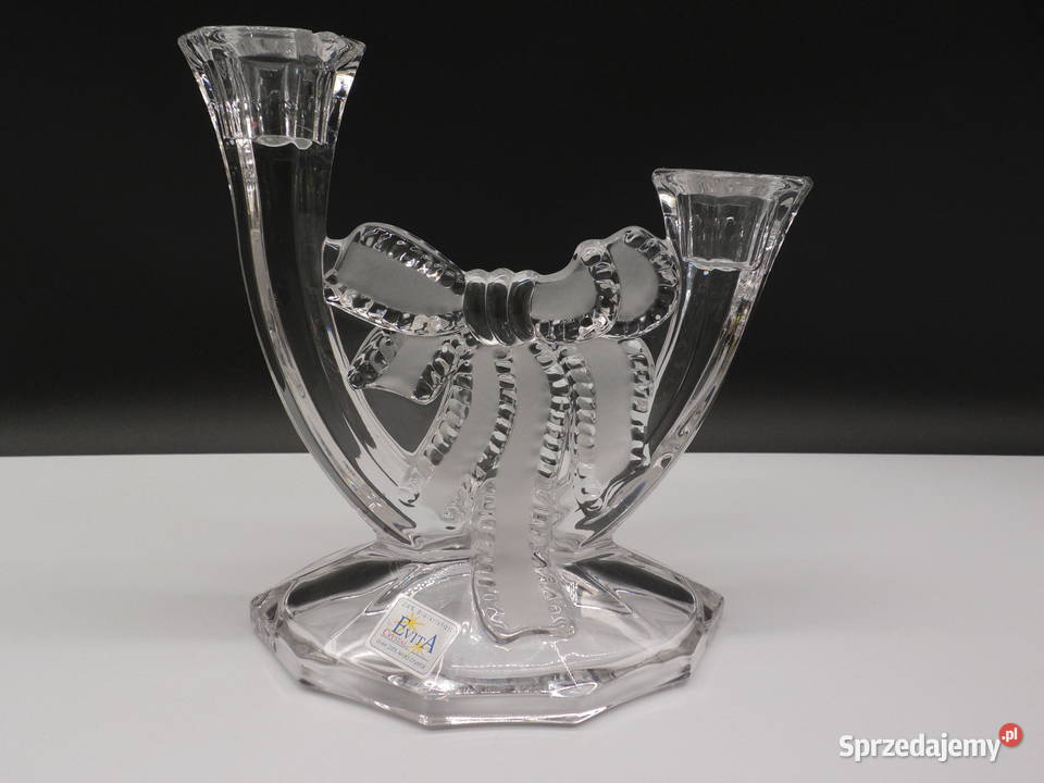 Kryształowy Świecznik Dwuramienny EVITA CRYSTAL Raszków sprzedam