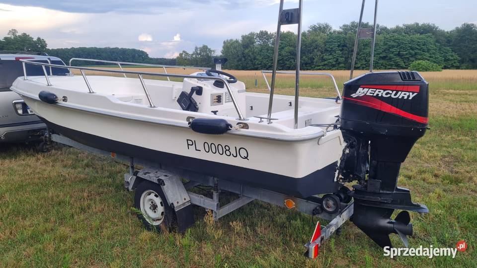 Łódź motorowa Mercury 90 przyczepka Gajówka-Kolonia