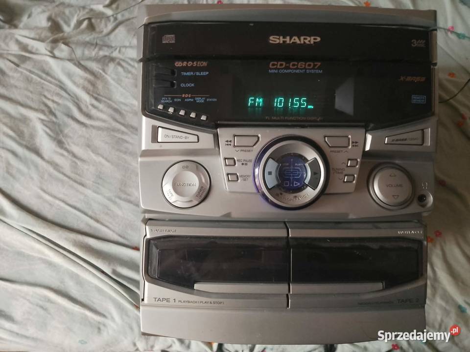 wieza sharp cdc607h radio cd kaseta Wieże i miniwieże Legnica