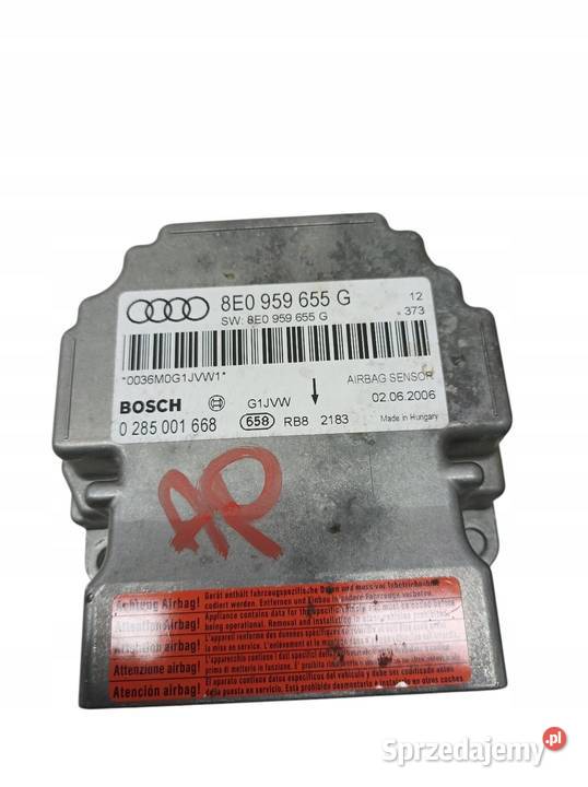 SENSOR AIRBAG MODUŁ ŚWIATEŁ ZESTAW 8E0907279N osobowe