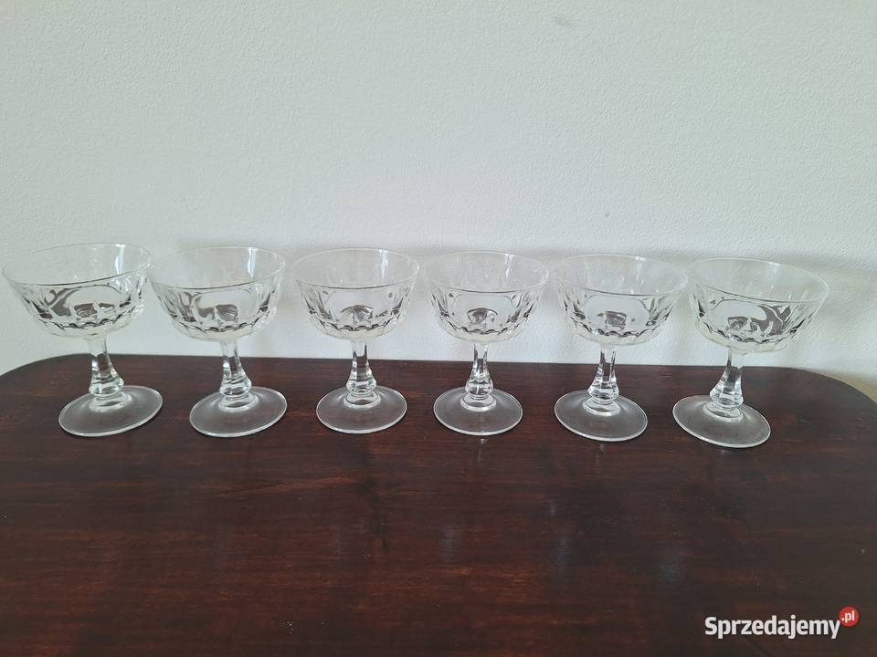 Cristal DArques France Pompadour zestaw 6 pomorskie