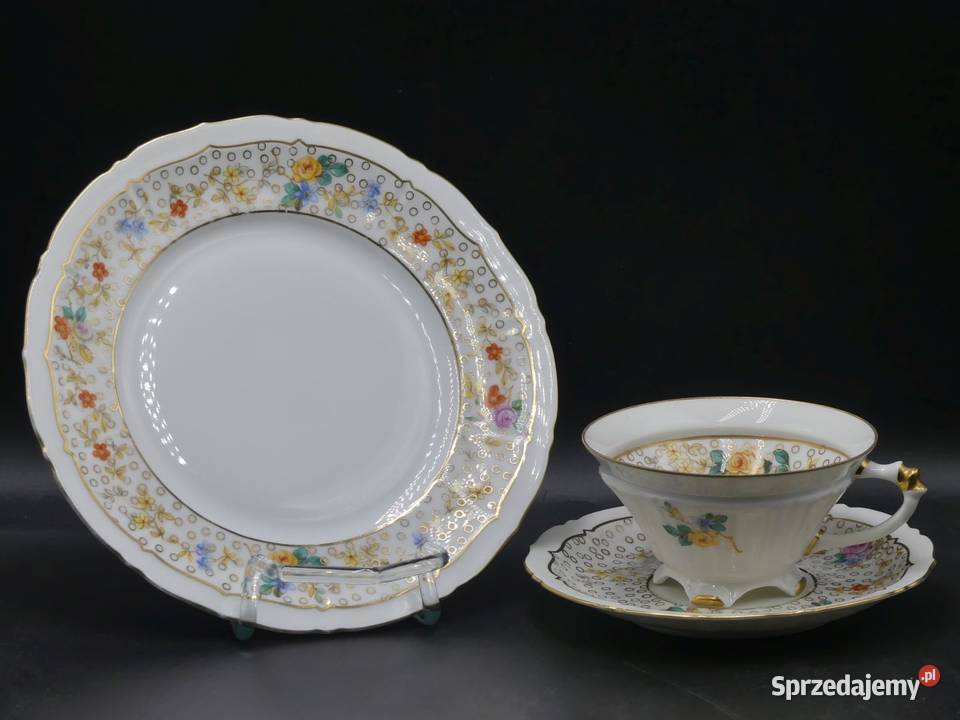 Komplet śniadaniowy Sorau Żary na nóżkach UNIKAT Poznań