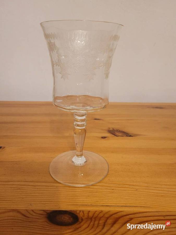 Kryształowe kieliszki do wina szampana stare Kieliszki i pucharki Brwinów