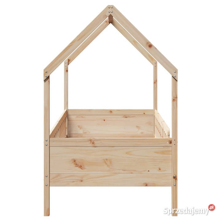 Rama łóżka dziecięcego z domkiem drewno sosnowe 199cm sprzedam