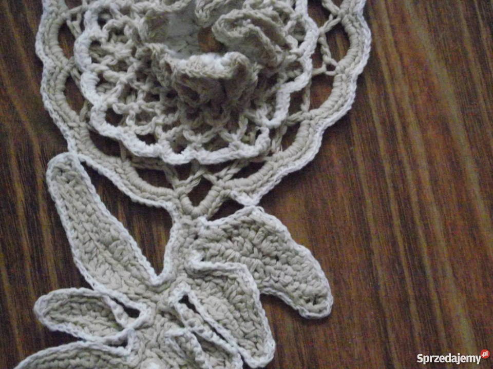 BAWEŁNIANA KORONKOWA AUTORSKA KOLIA Piła