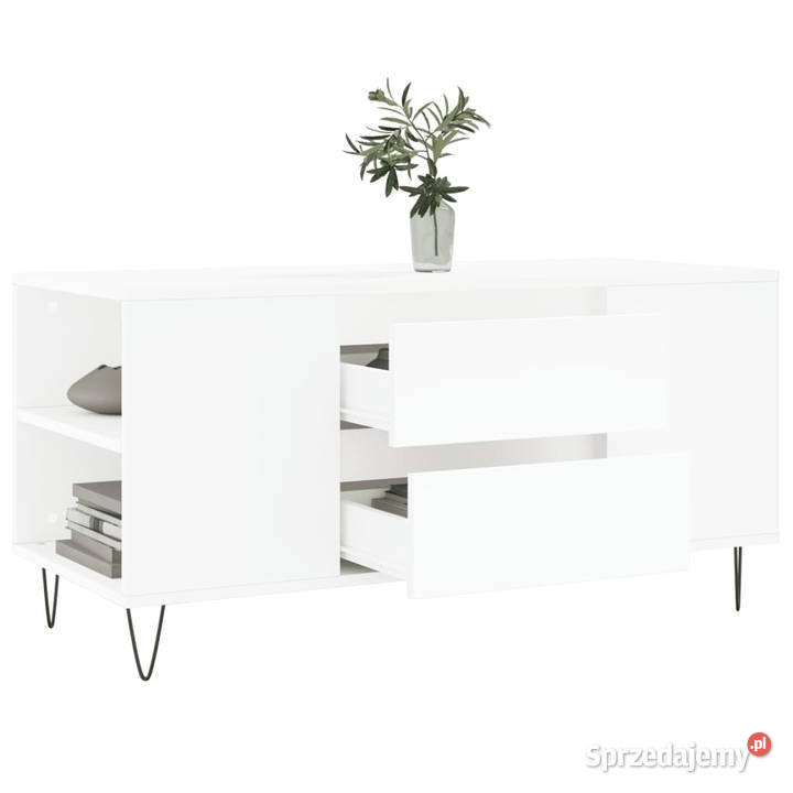 Stolik kawowy biały 102x445x50 materiał Warszawa sprzedam