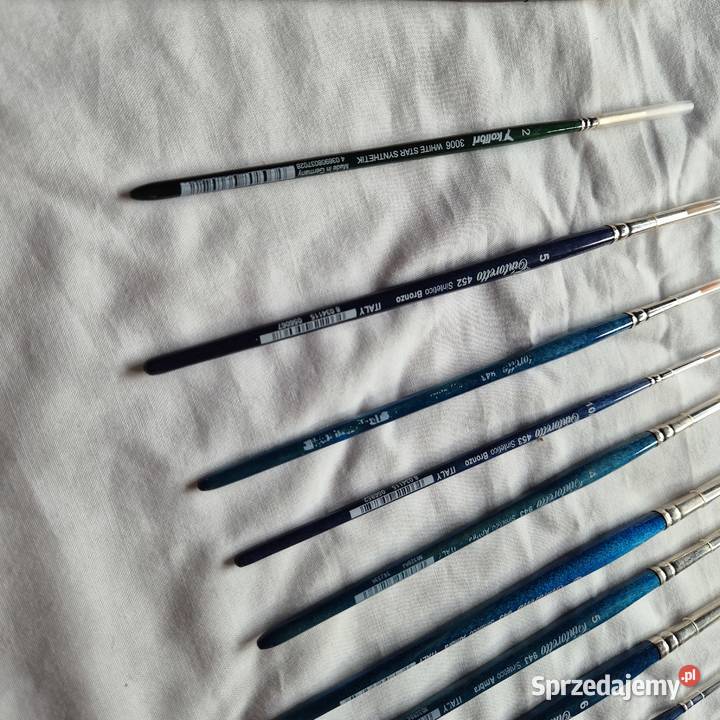 Pędzle Tintoretto 13 sztuk 4 inne Wszyskie Nowe Brzesko