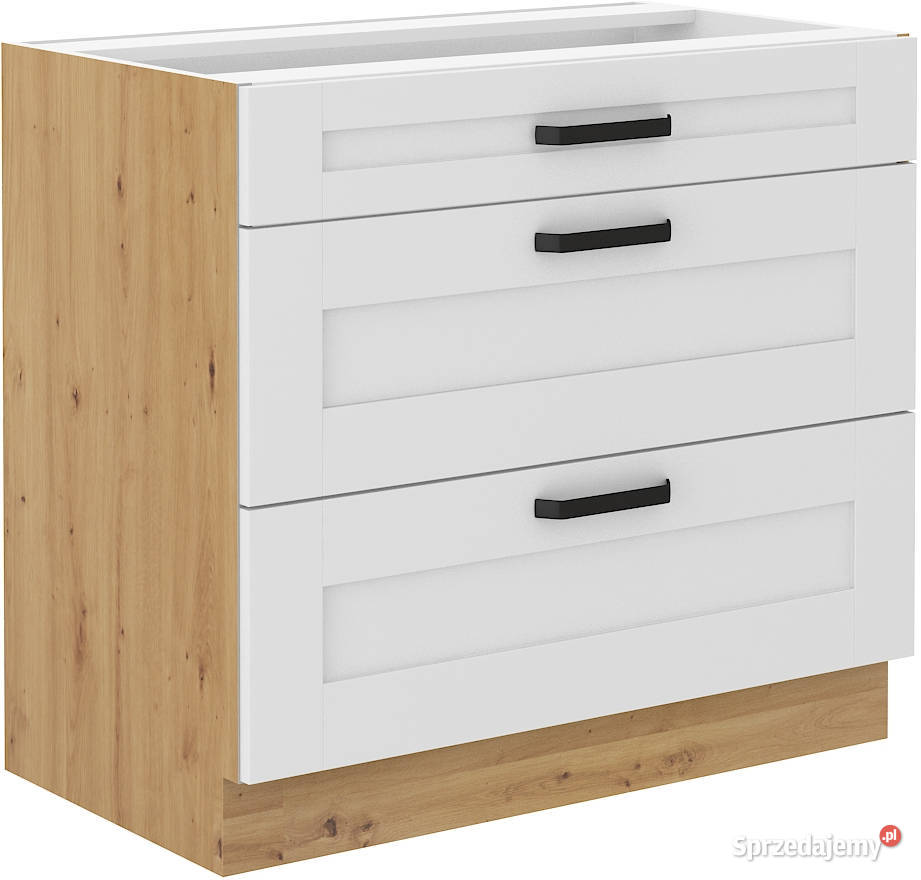 Zestaw mebli kuchennych narożny BIAŁY ARTISAN Opole