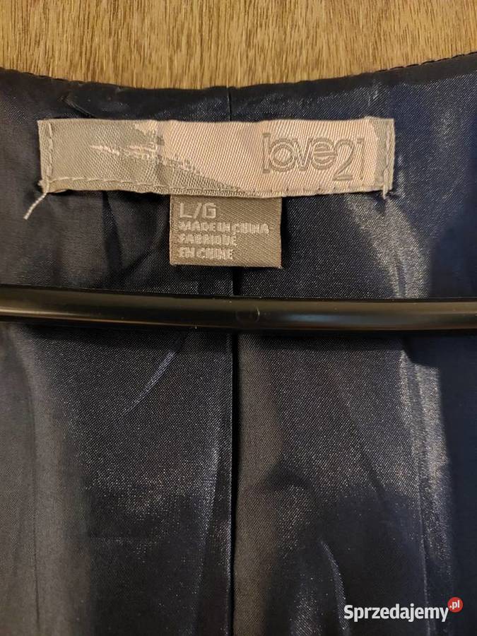 Granatowa elegancka sukienka bez rękawów Wrocław sprzedam