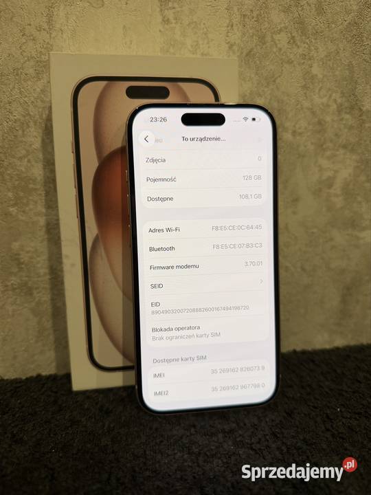iPhone 15 128GB Kalisz