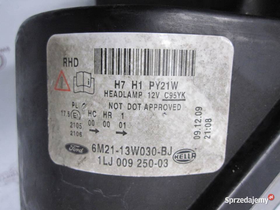 FORD S MK1 I 10r lampa lewa przód 6M2113W030BJ świętokrzyskie