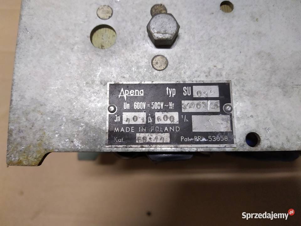 Stycznik SU 031 Apena Części i akcesoria