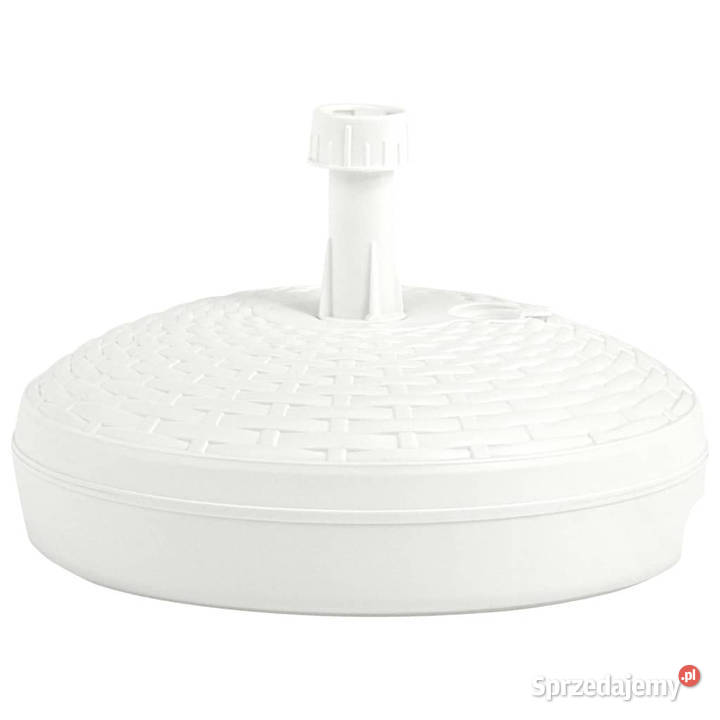 Podstawa pod parasol 20 L biała rattan z Pozostałe mazowieckie Warszawa