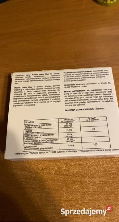 Modus dzien tabletki na uspokojenie Suwałki