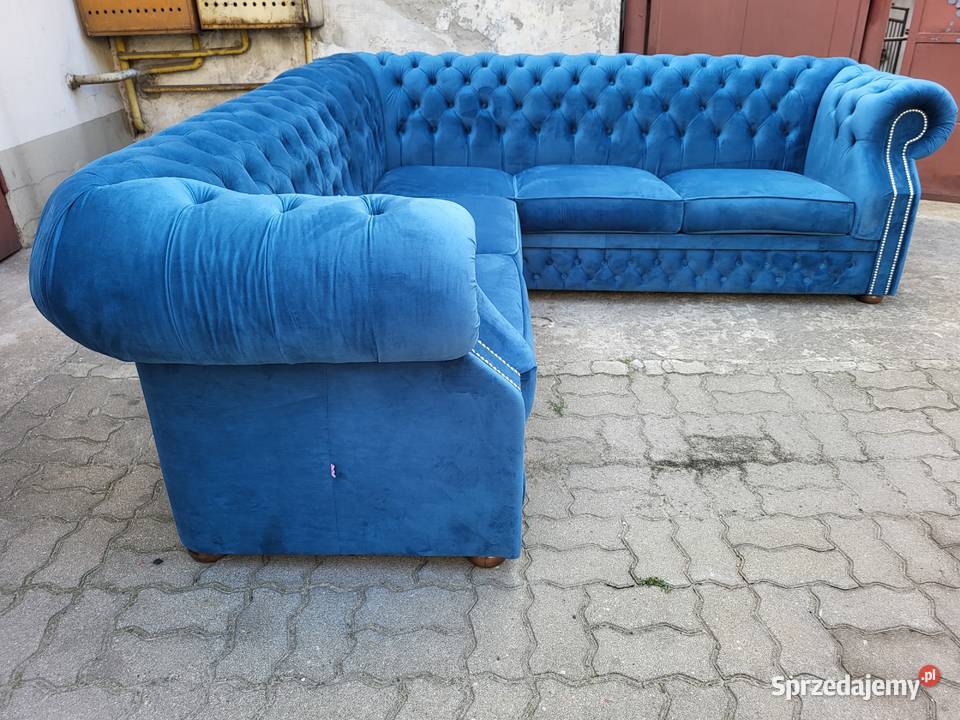 Naroznik Chesterfield Windsor tkanina easy clean Grudziądz